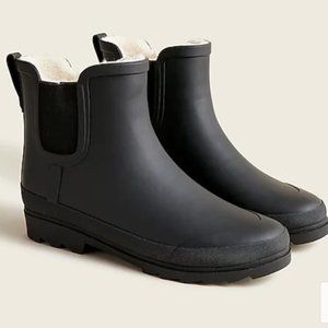 Sherpa-lined Chelsea rain boots - JCREW